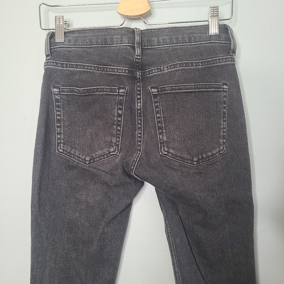 Everlane Mid Rise Skinny Ankle Washed Black Denim Jeans - Picture 7 of 8